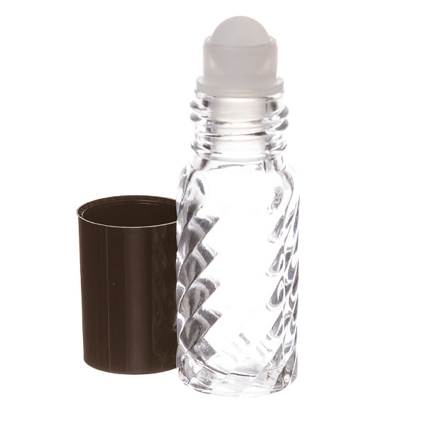 1/6 OZ. Glass Bottle with Roll-on and Cap Capacity (5.5ml) 1/6 OZ. Glass Bottle with Roll-on and Cap Capacity (5.5ml)